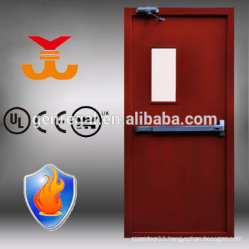 BS 476 listed 60-90mins panic bar exit flame resistant steel doors